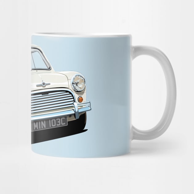 classic white mini cooper by candcretro